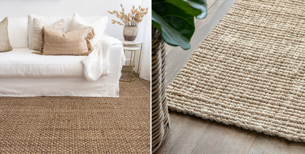 Jute rug cleaning and care information Pepperwhites by Tara Dennis