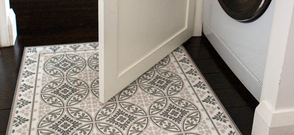 Laundry Floor Mats | Pepperwhites by Tara Dennis