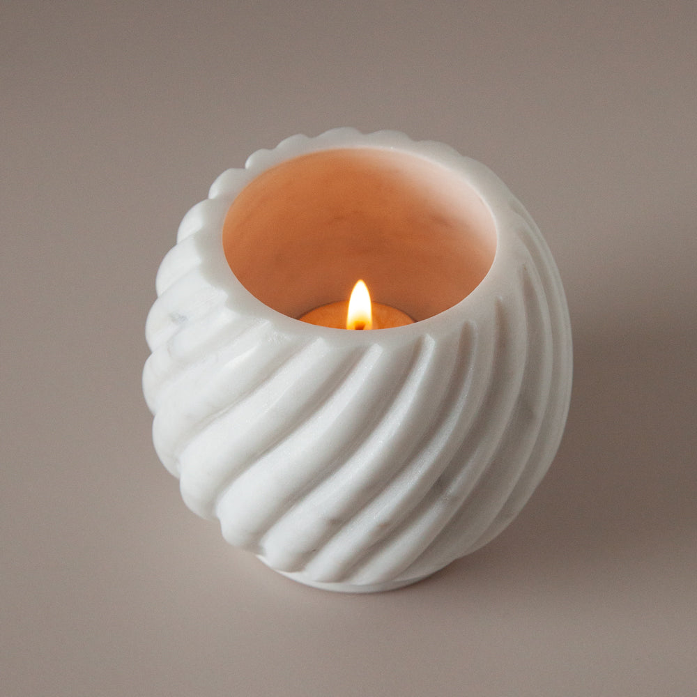 Marble candle votive.