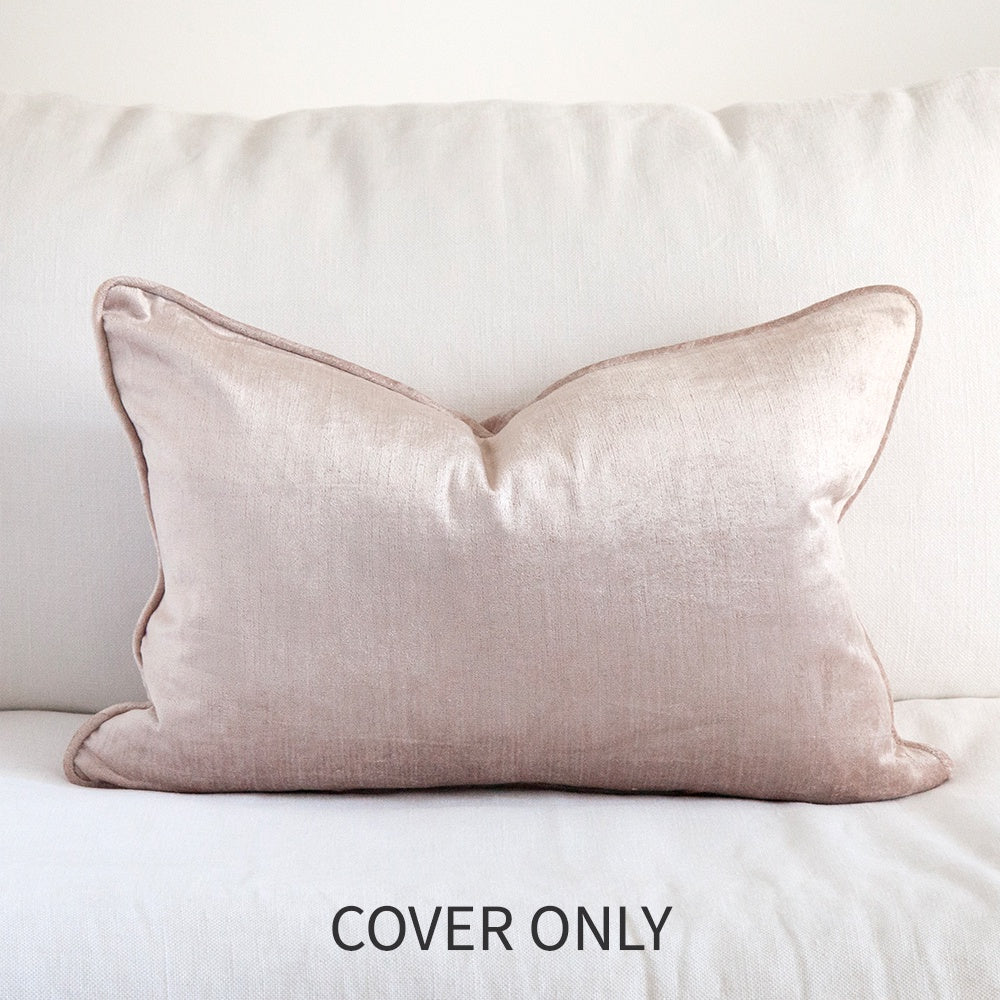 Crushed Velvet Cushion Dusk Cover Only 40x60cm