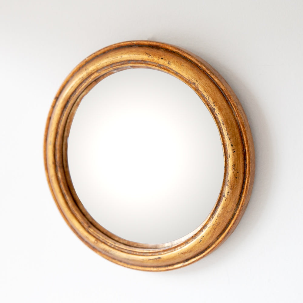 Gold Round Mirror 22cm