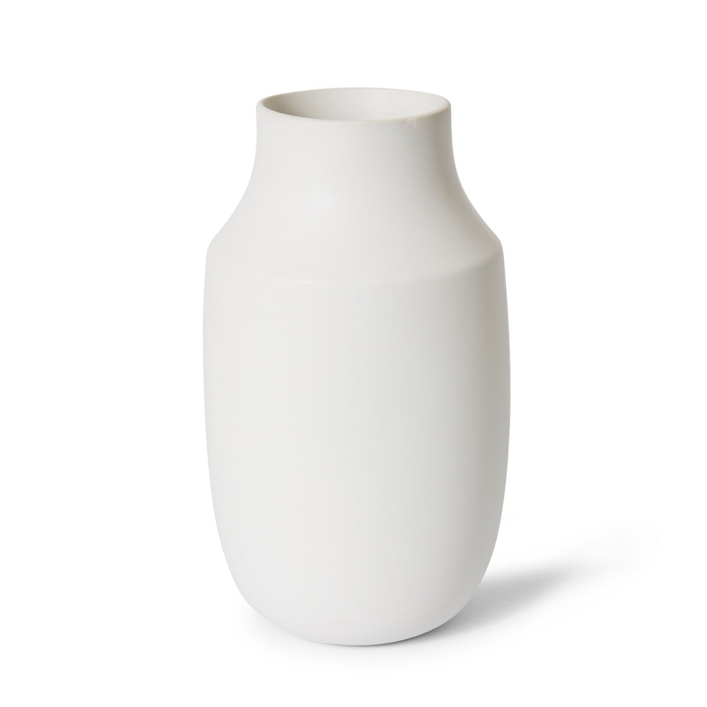 White ceramic vase.