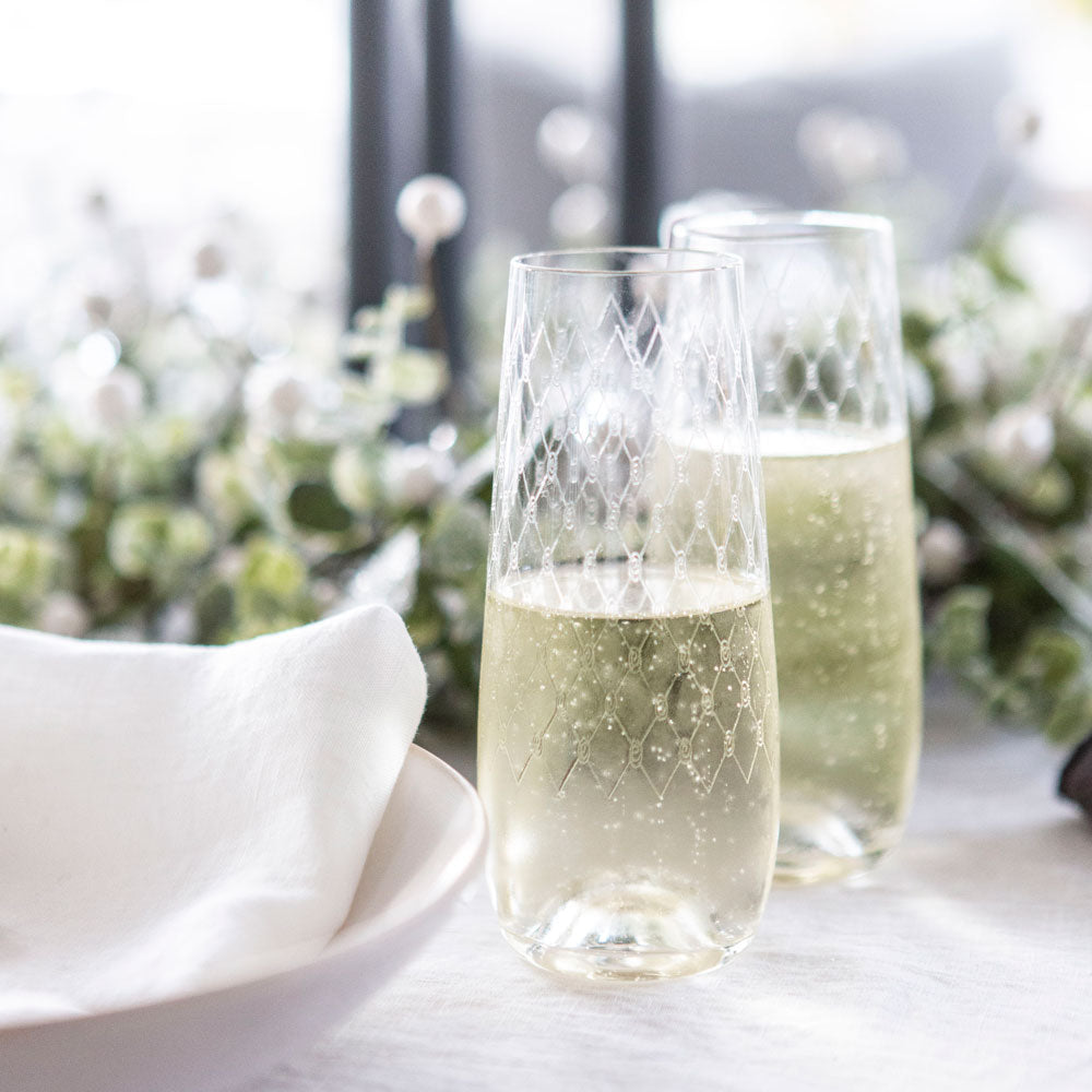 Stemless Champagne Glass Pepperwhites by Tara Dennis