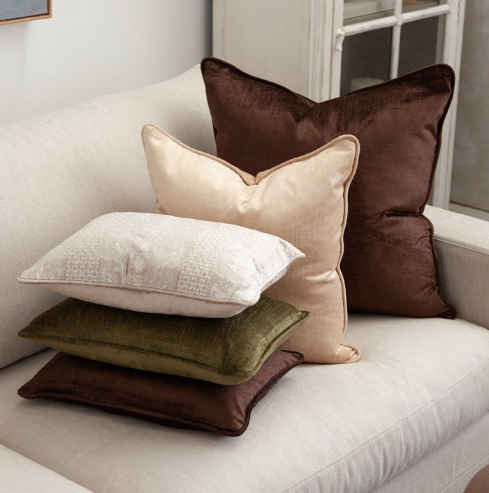 Seasonal velvet decorative cushions. 