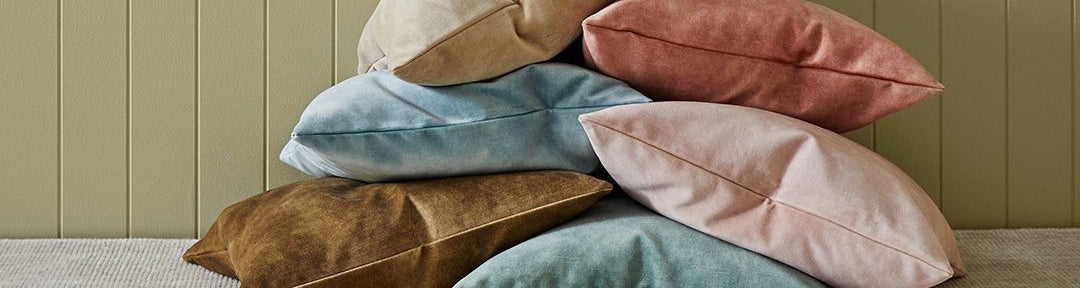 Velvet Soft Touch Cushions -| Pepperwhites by Tara Dennis