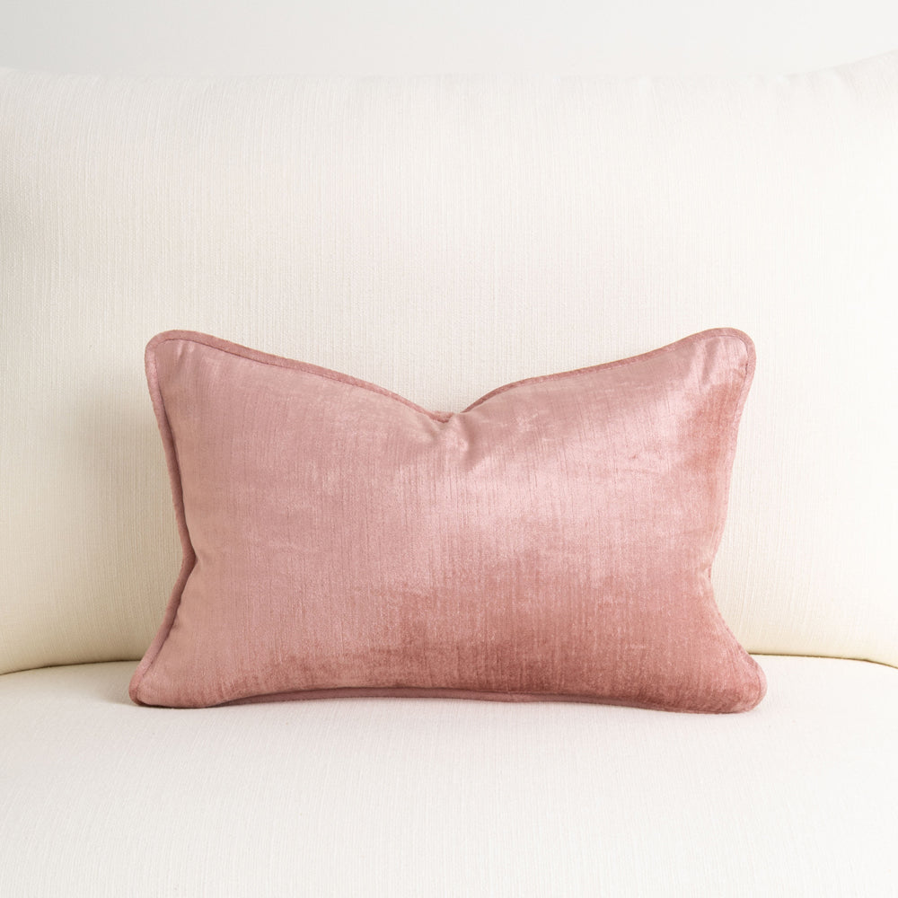 Crushed Velvet Cushion Guava 30x45cm