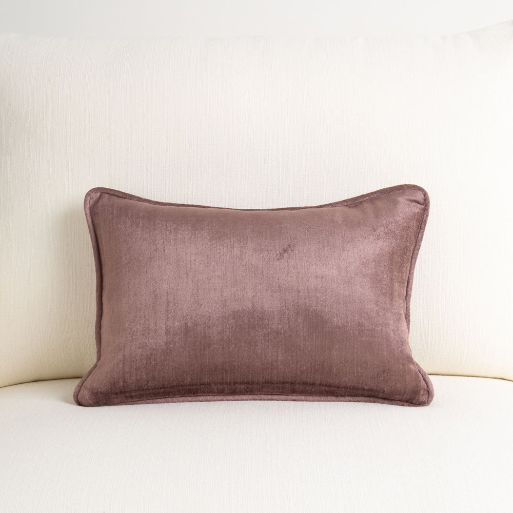 Crushed Velvet Cushion Sugar Plum 30x45cm