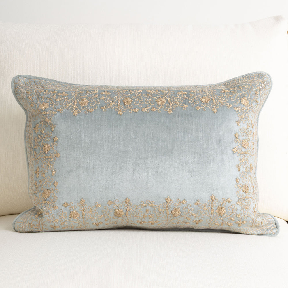 Glacier Embroidered Cushion 40x60cm