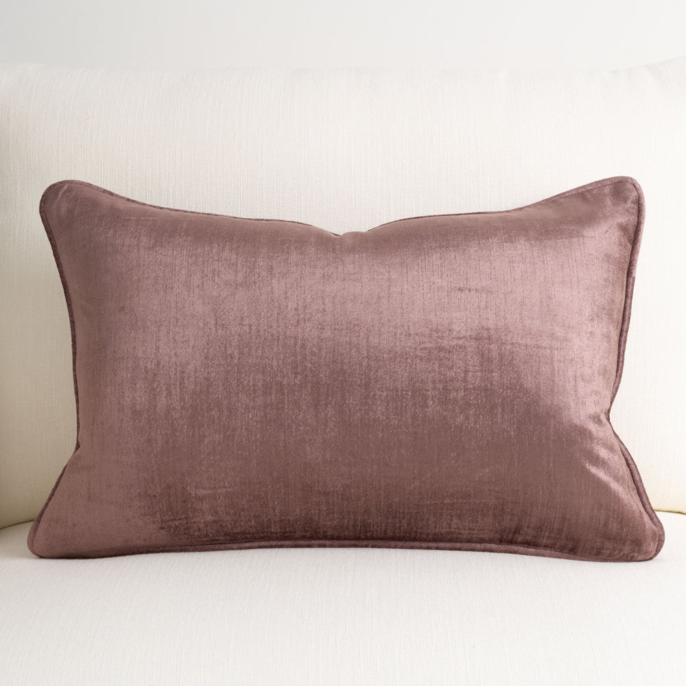Crushed Velvet Cushion Sugar Plum 40x60cm