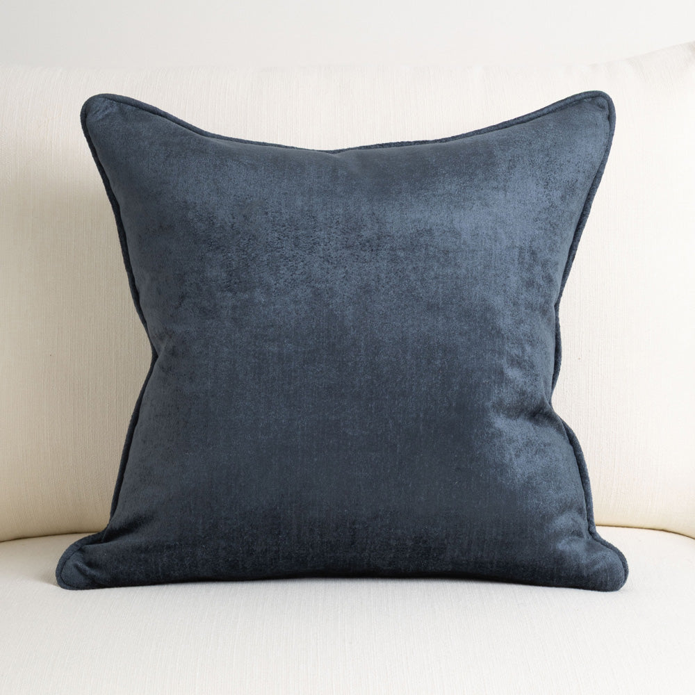 Crushed Velvet Cushion Atlantic Blue 50x50cm
