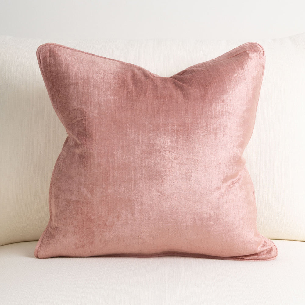 Crushed Velvet Cushion Guava 50x50cm