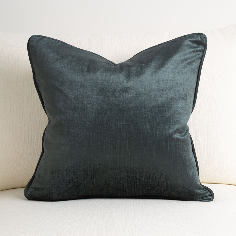 Crushed Velvet Cushion Lake 50x50cm