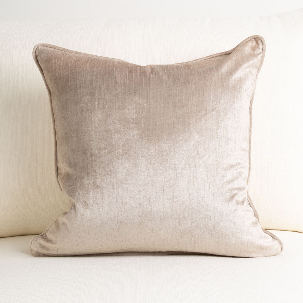 Crushed Velvet Cushion Oyster 50x50cm
