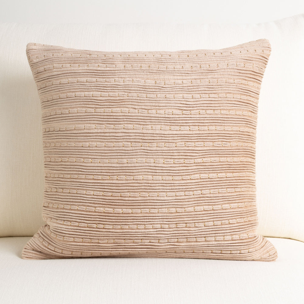 Dusk Pintuck Velvet Cushion 50x50cm