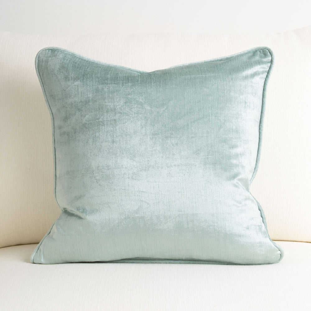 Crushed Velvet Cushion Sea Mist 50x50cm