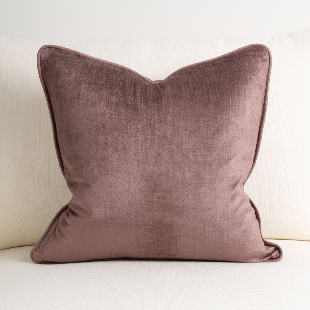 Crushed Velvet Cushion Sugar Plum 50x50cm