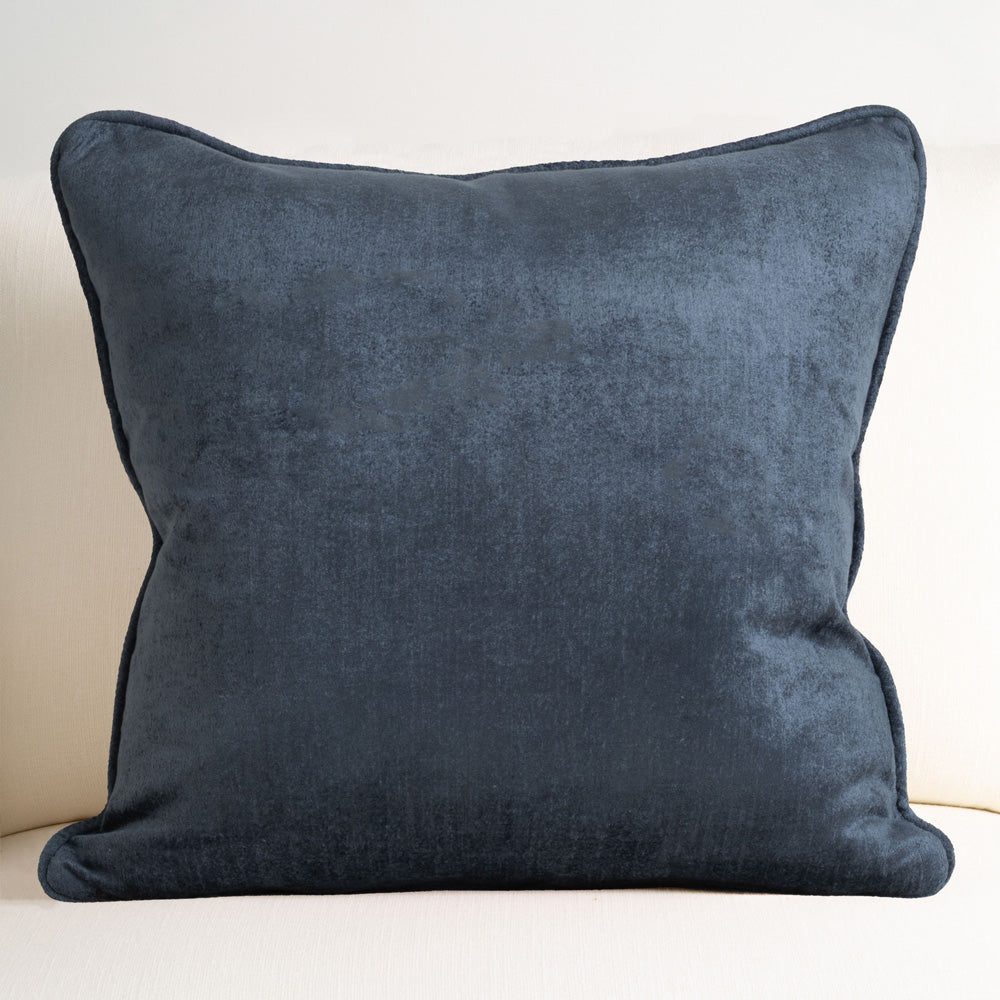 Crushed Velvet Cushion Atlantic Blue 60x60cm