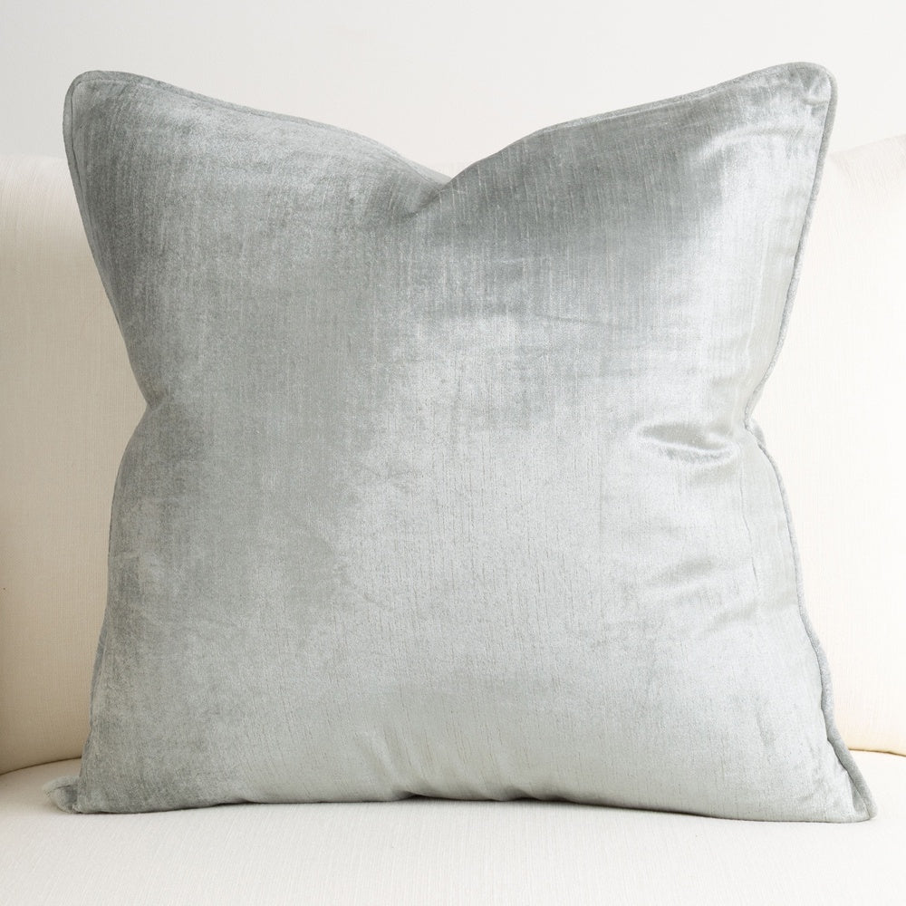 Crushed Velvet Cushion Glacier 60x60cm