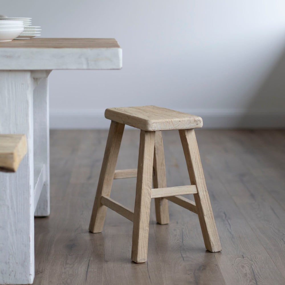 Cotswold Rustic Rectangular Wooden Stool | Pepperwhites – Pepperwhites ...