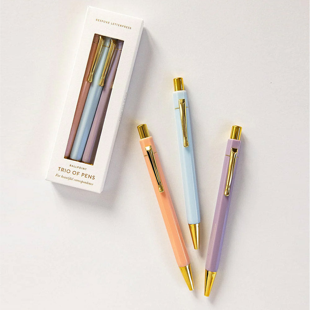 Pastel Trio of Pens