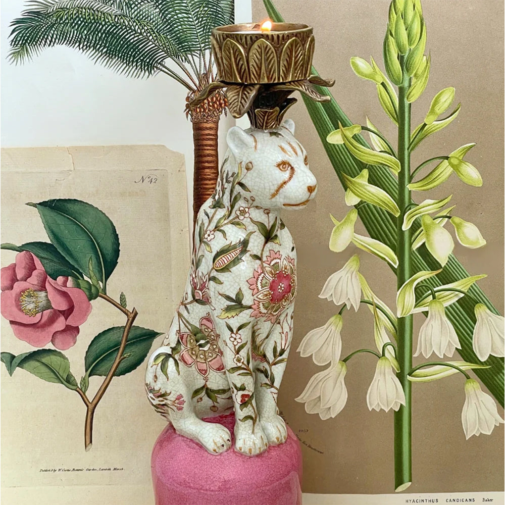 Jungla Candle Holder - Leopard
