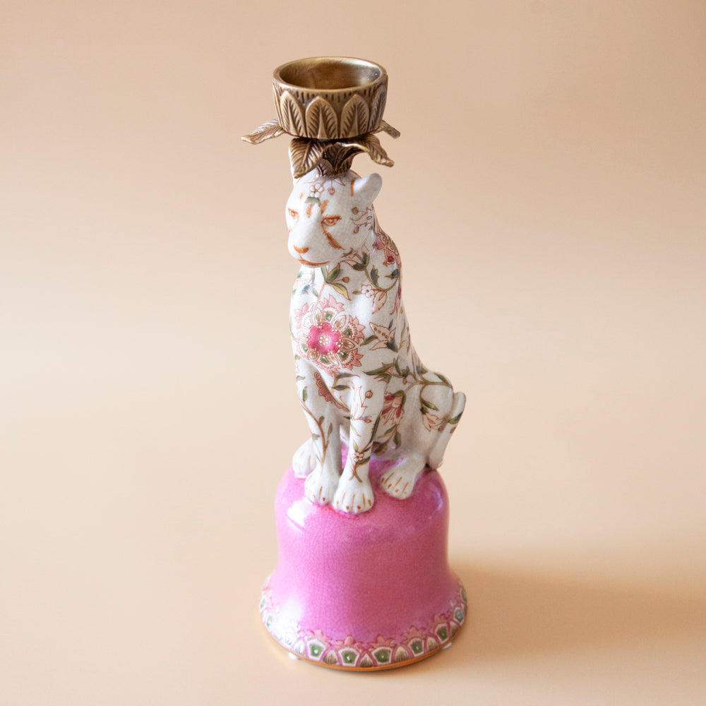 Jungla Candle Holder - Leopard