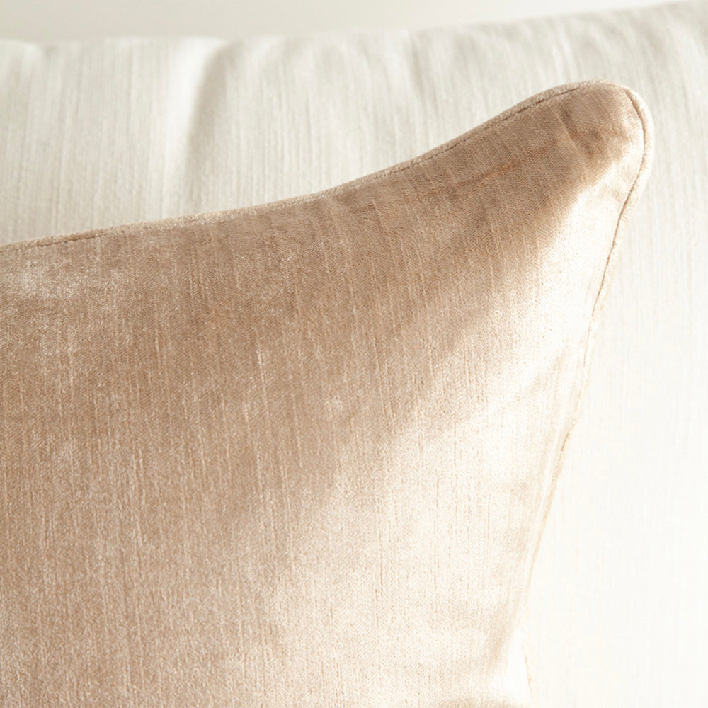 Crushed Velvet Cushion Cinnamon 60x60cm