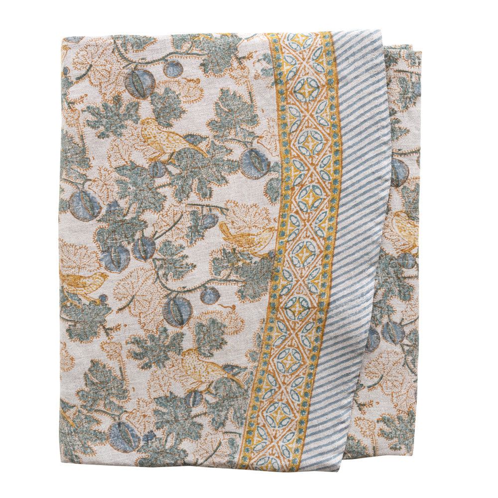 Vivienne Round Linen Tablecloth