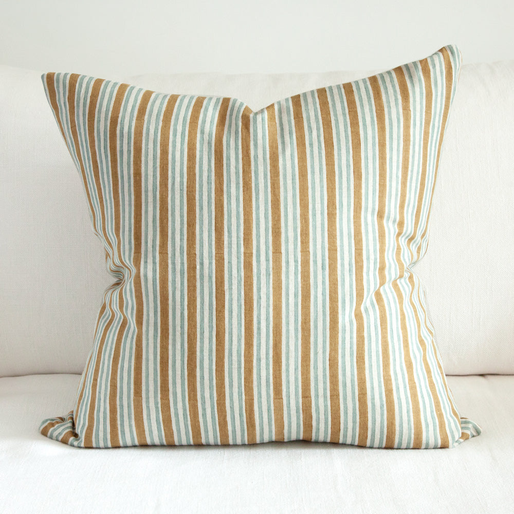 Alacha Saffron Linen Cushion 55x55cm