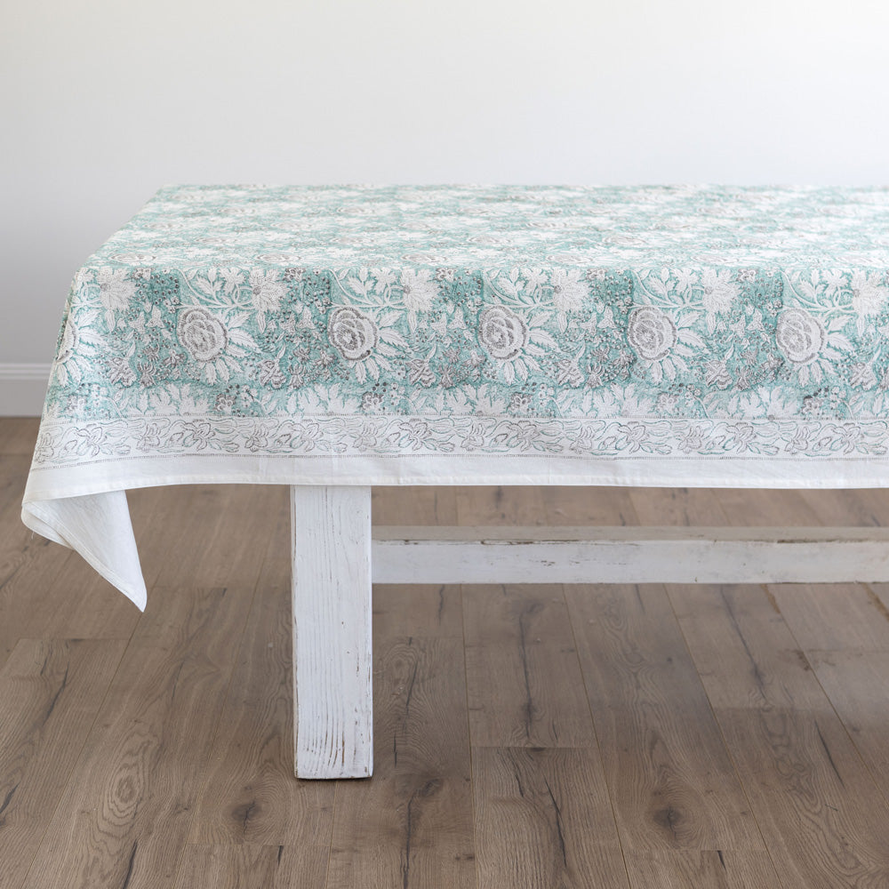 Ada Block Printed Tablecloth 280cm