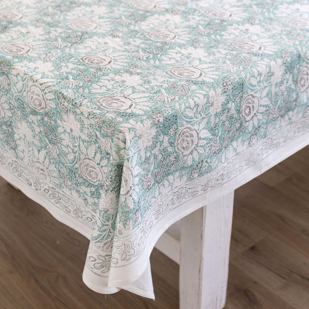 Ada Block Printed Tablecloth 280cm