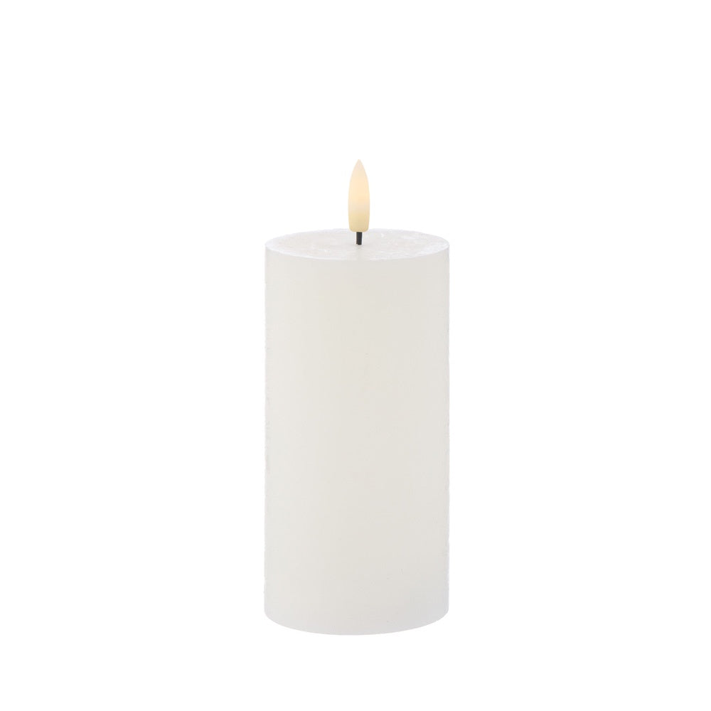 Amalfi Flameless Candle White 7.5x15cm