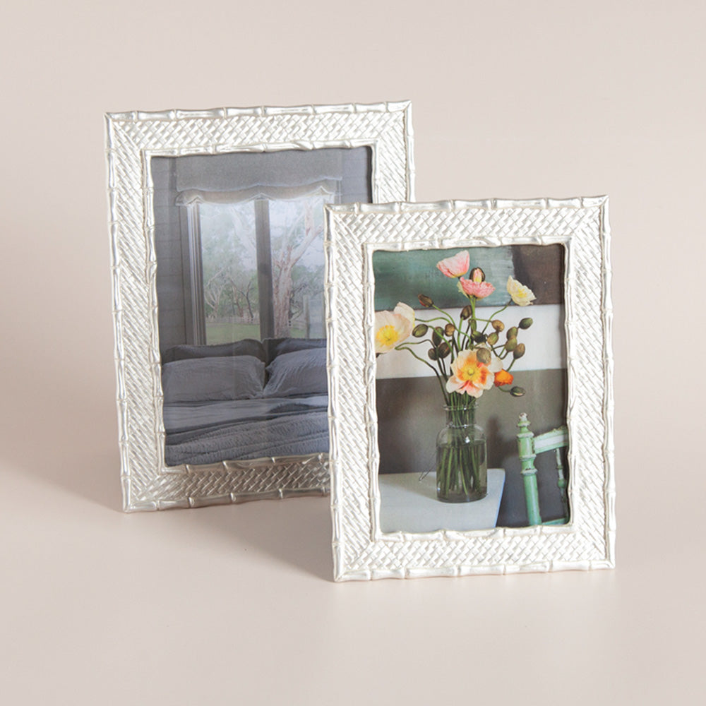 Bamboo Weave Pearl Frame – Pepperwhites by Tara Dennis