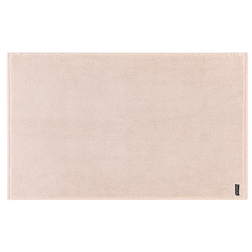 Bemboka micro cotton bath mat in blush pink.