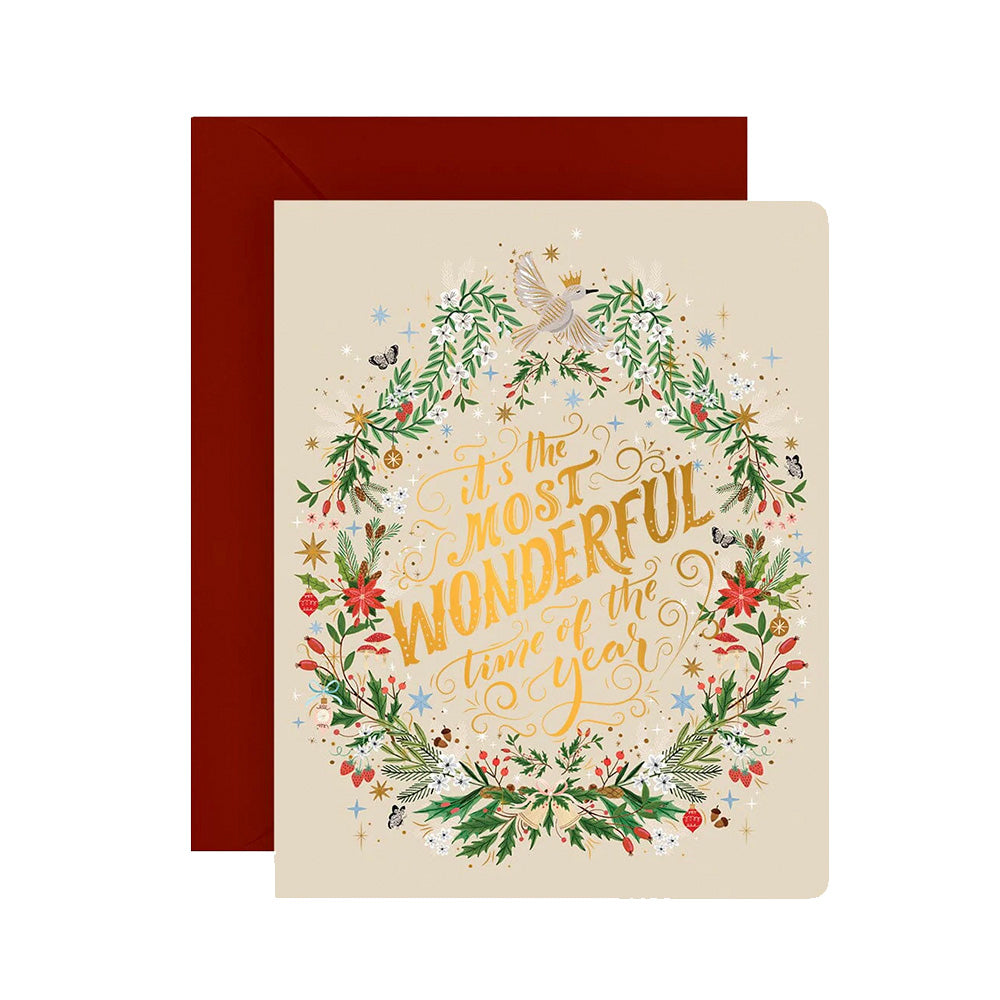 Wonderful Wreath Card