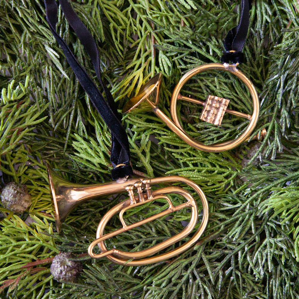 Coltrane Brass Horn Ornament
