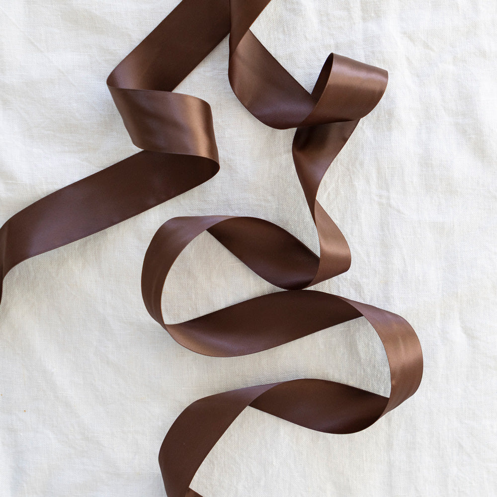 3m Chocolate Wide Satin Ribbon