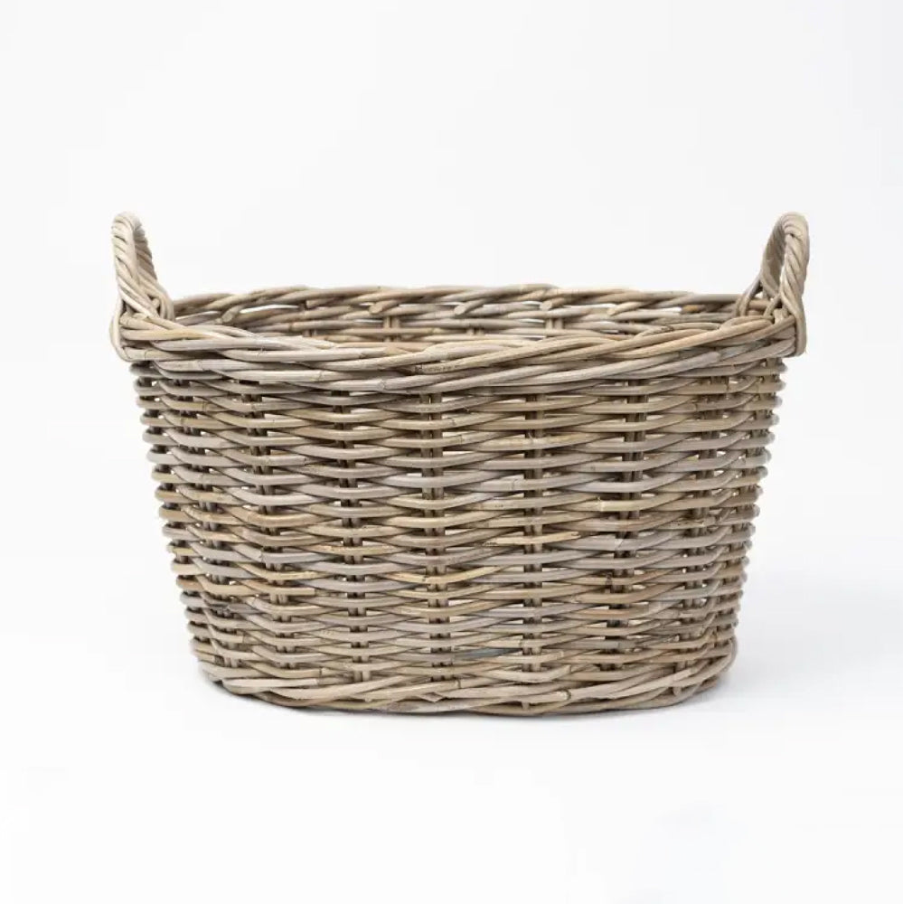 Wicker washing basket