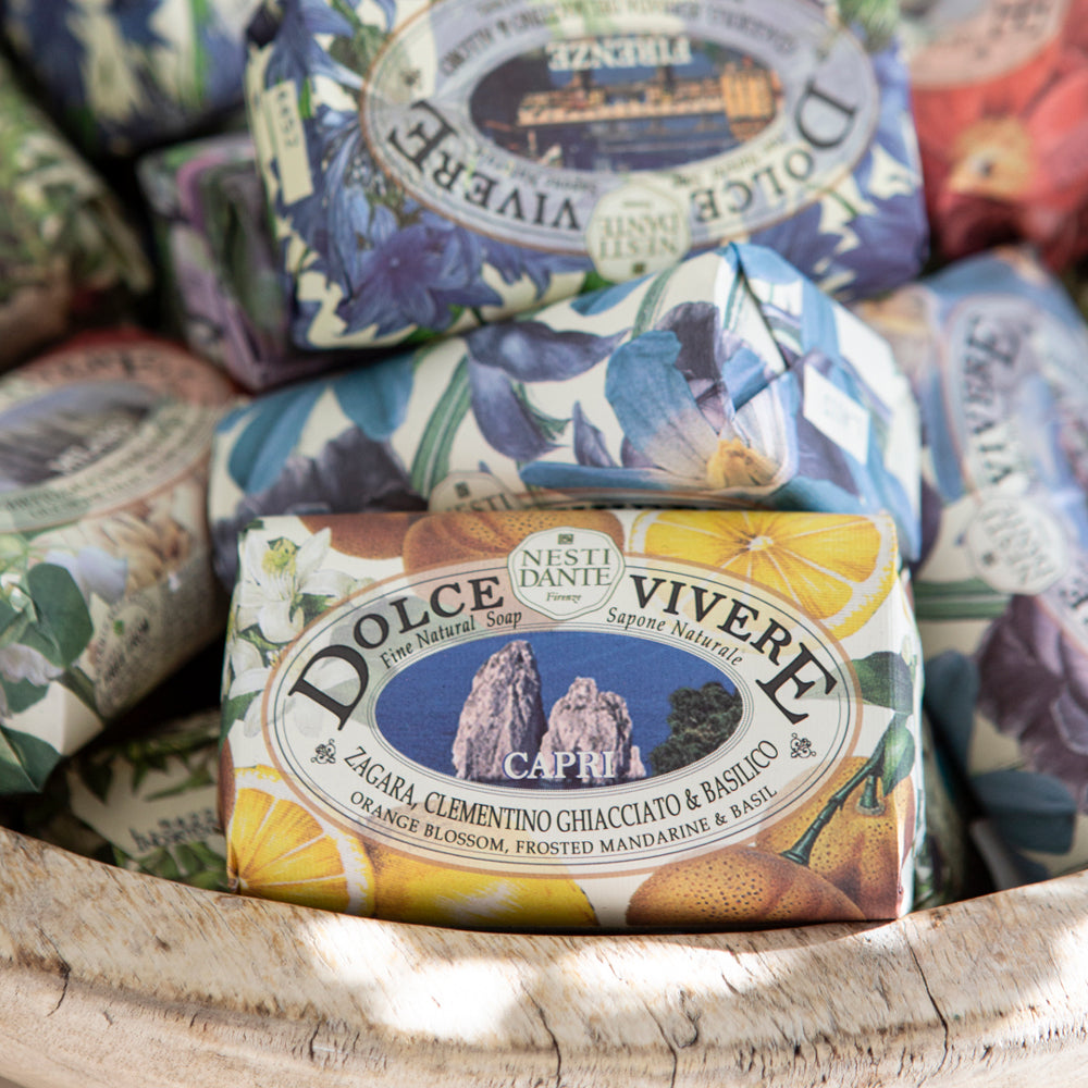 Dolce Vivere Soap in Capri fragrance. 