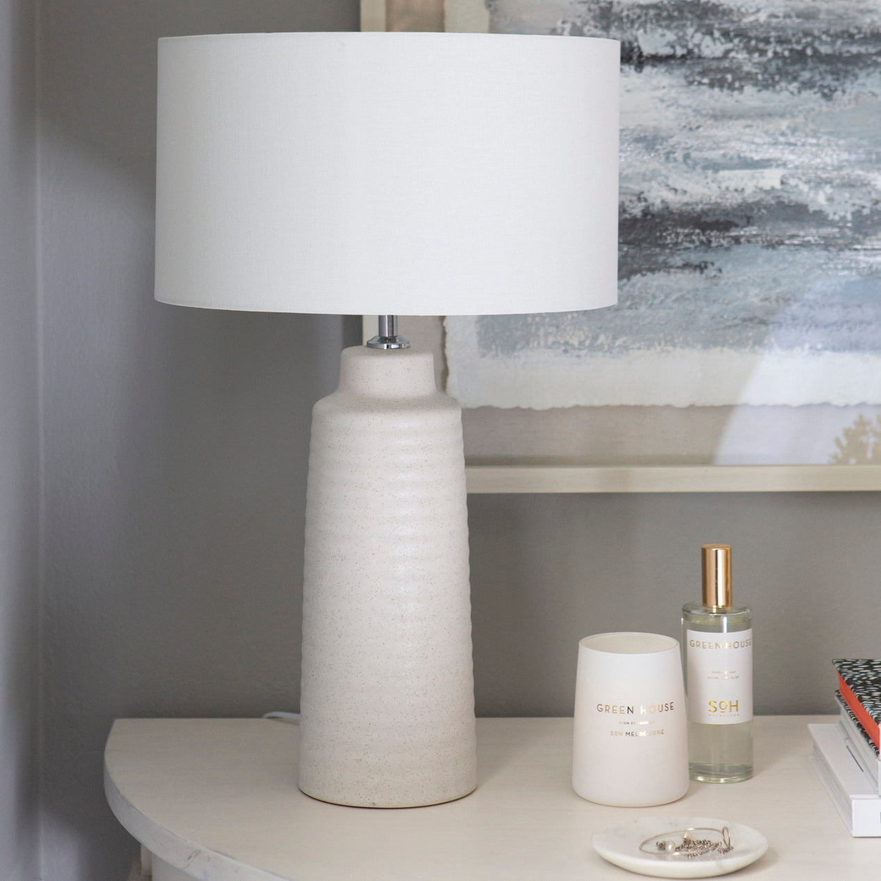 Cassie Table Lamp White