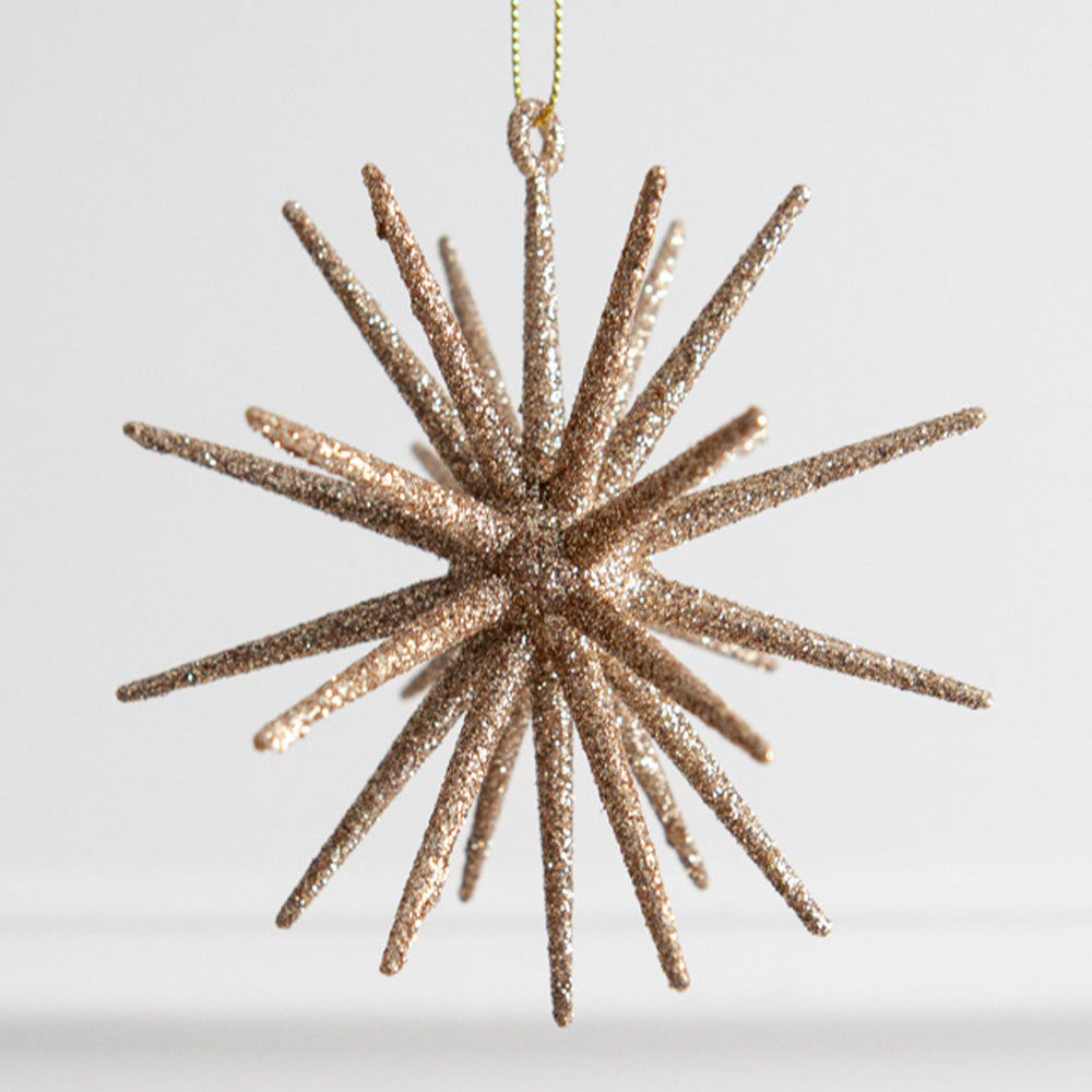 Champagne Glitter Orbit Decoration