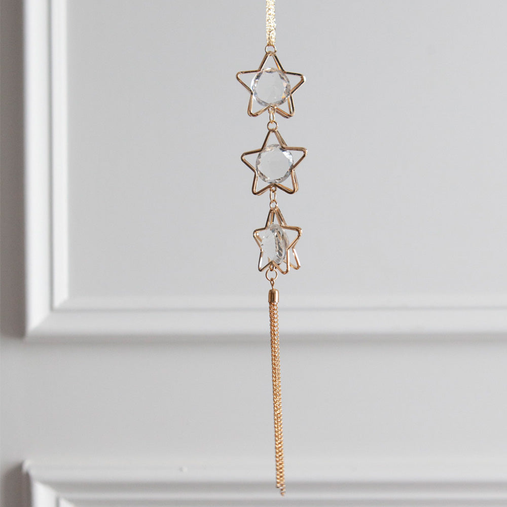 Star Crystal Ornament Gold