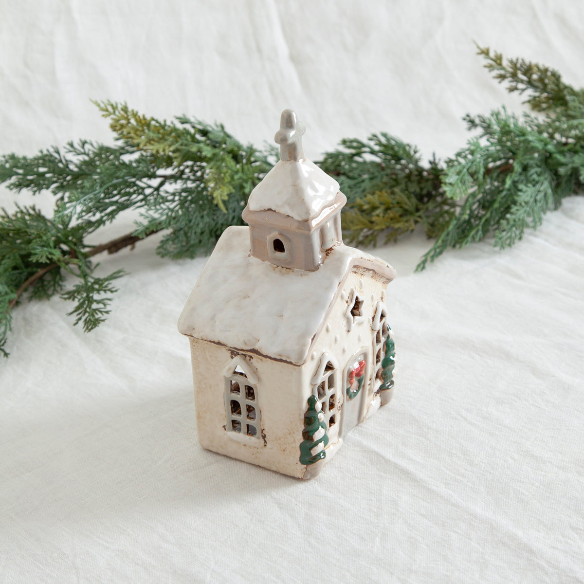 Ceramic Tealight  Village Church