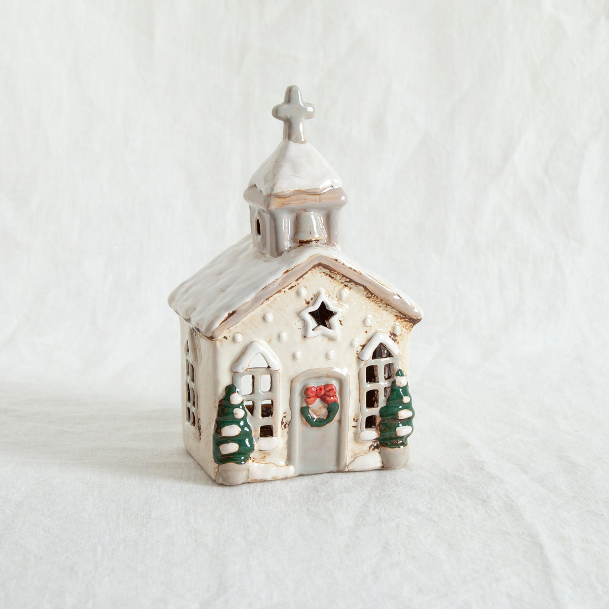 Ceramic Tealight  Village Church