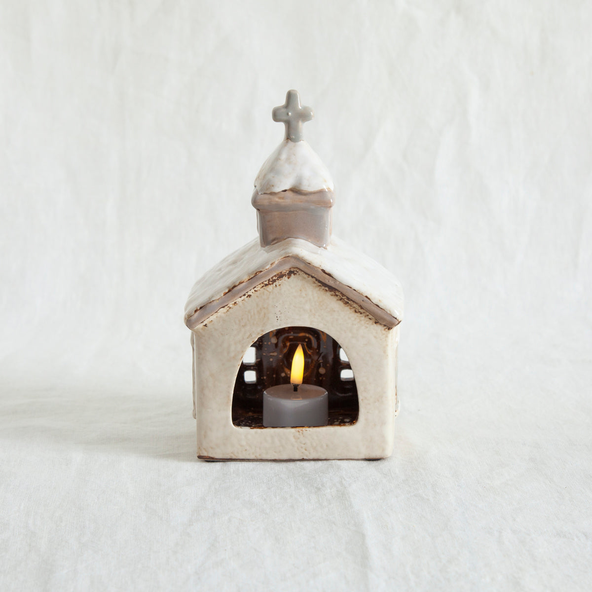 Ceramic Tealight  Village Church
