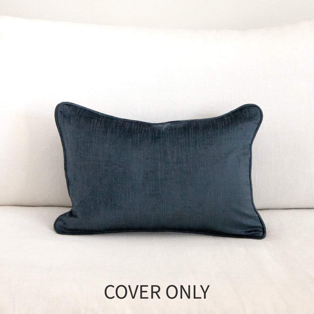 Crushed Velvet Cushion Atlantic Cover Only 30x45cm