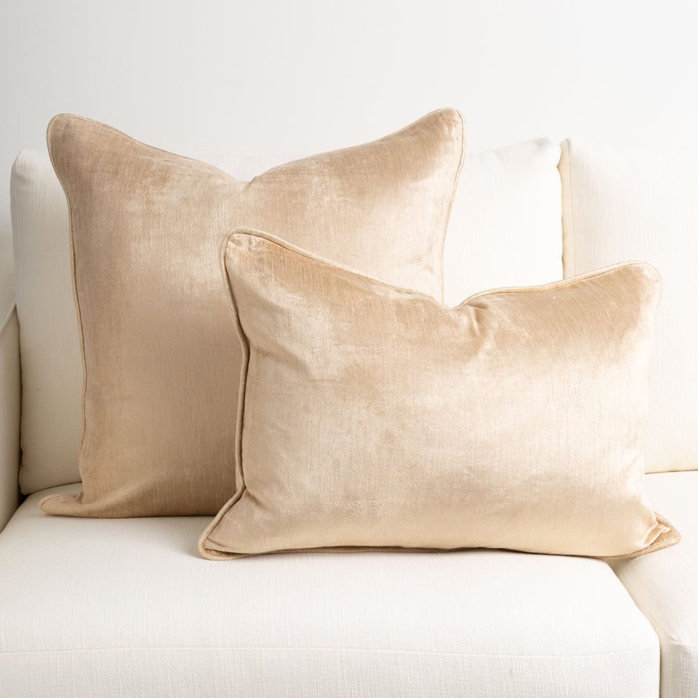 Crushed Velvet Cushion Cinnamon Cover Only 60x60cm