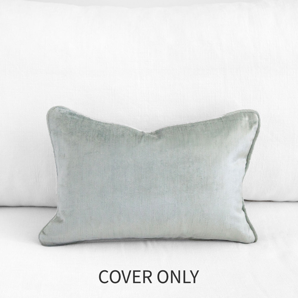 Crushed Velvet Cushion Glacier Cover Only 30x45cm