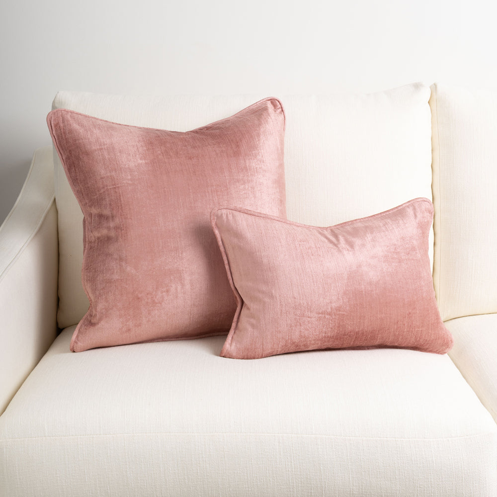 Crushed Velvet Cushion Guava 30x45cm