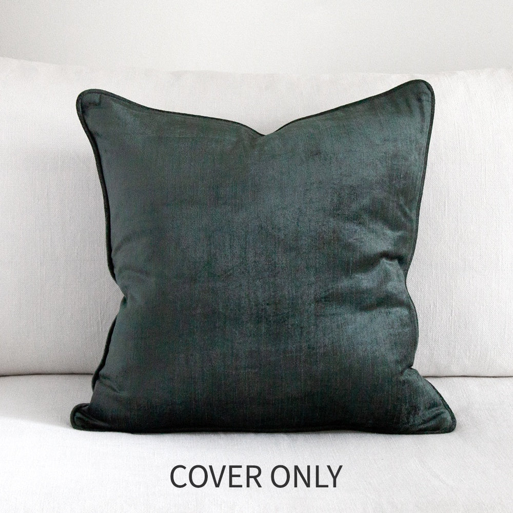 Crushed Velvet Cushion Lake Cover Only 50x50cm